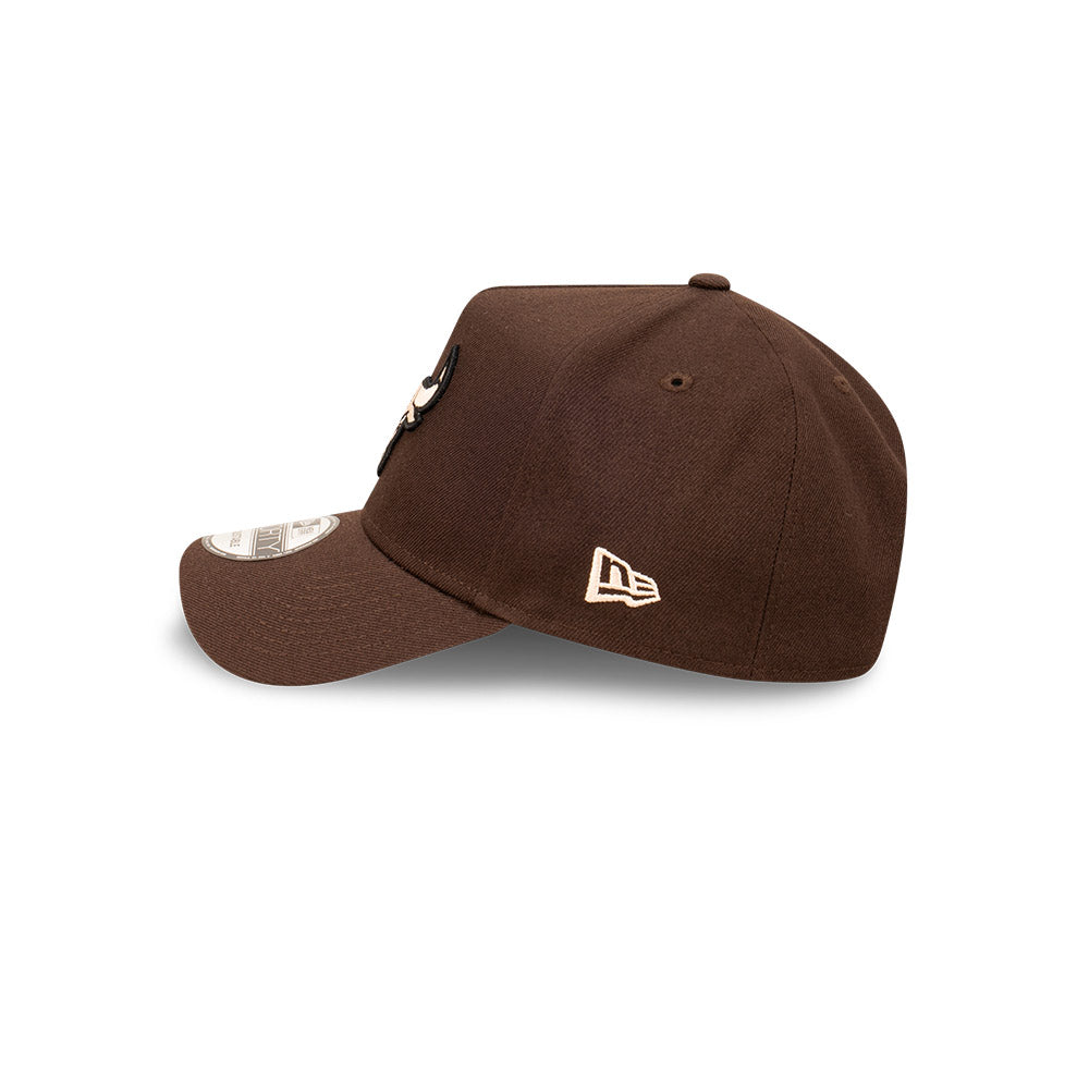 Chicago Bulls Hat - Brown Stone 9Forty A-Frame NBA Snapback Cap - New Era